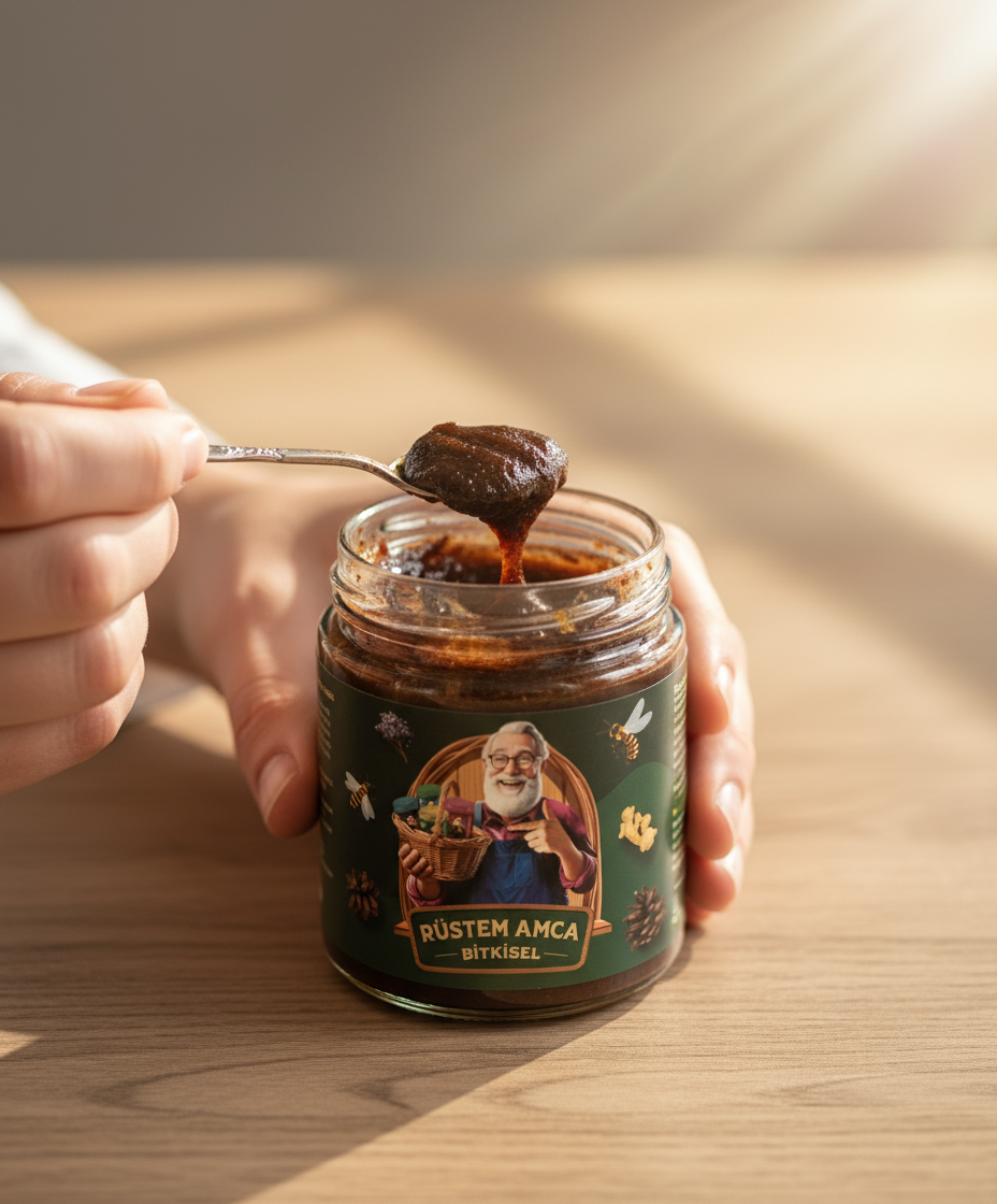 Rüstem Amca Bitkisel '' Ailece Doğal Destek'' Yetişkinler ve Çocuklar İçin ''Bağışıklık Destekleyici'' Takviye Edici Gıda/Net Miktar: 230 g - Görsel 15