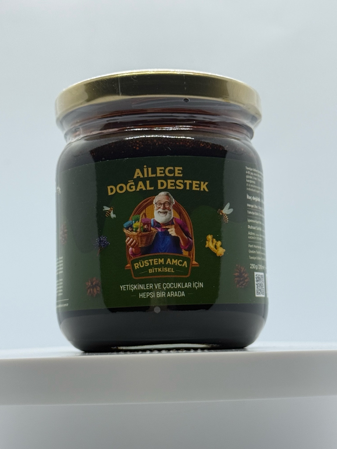 Rüstem Amca Bitkisel '' Ailece Doğal Destek'' Yetişkinler ve Çocuklar İçin ''Bağışıklık Destekleyici'' Takviye Edici Gıda/Net Miktar: 230 g - Görsel 3